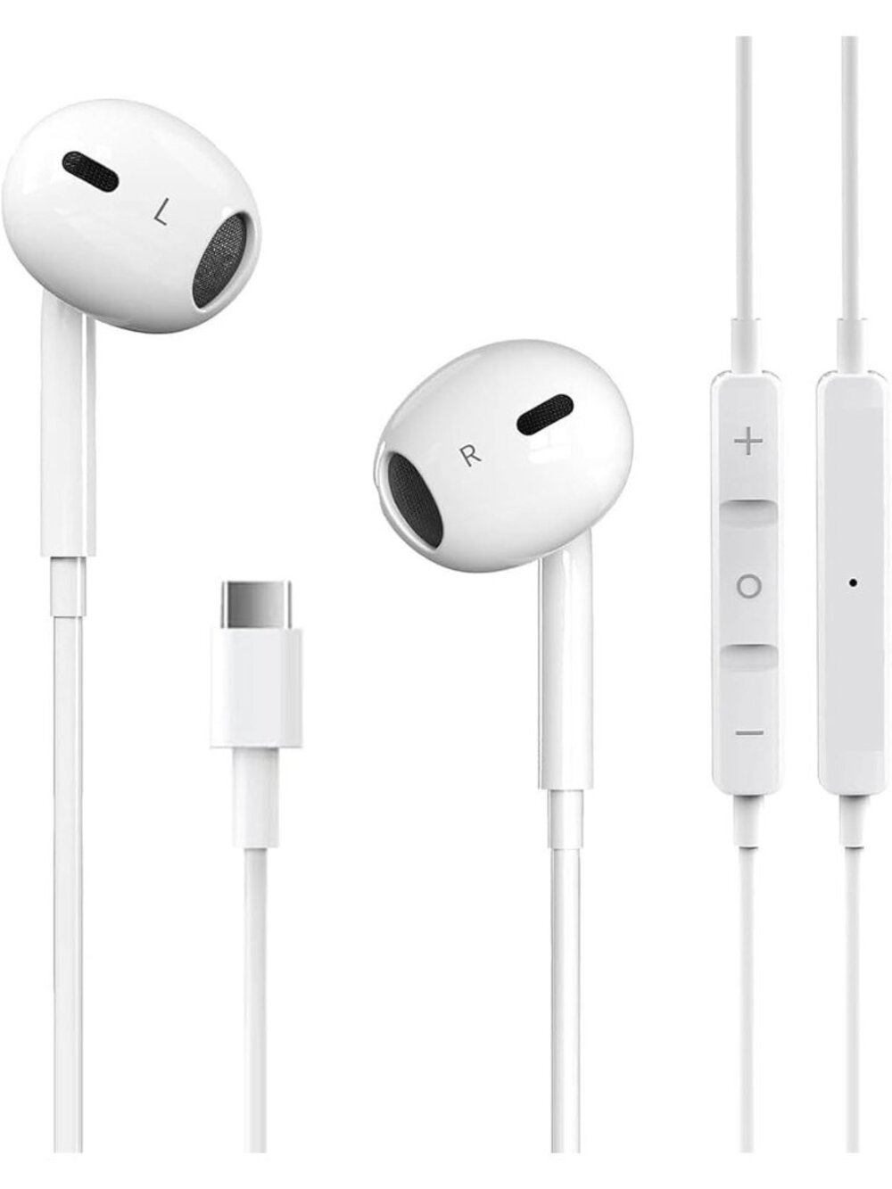 1 Pack USB C Headphones Earphones with Mic Remote Noise Cancelling for iPhone